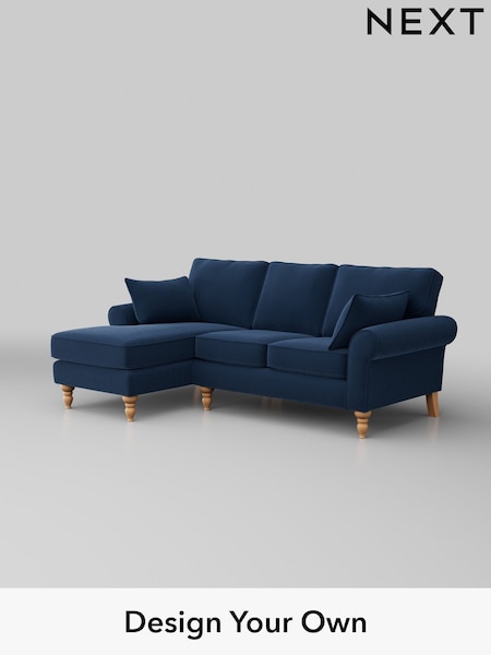 Plush Velvet Easy Clean/Airforce Blue Mallory (W44766) | £1,475