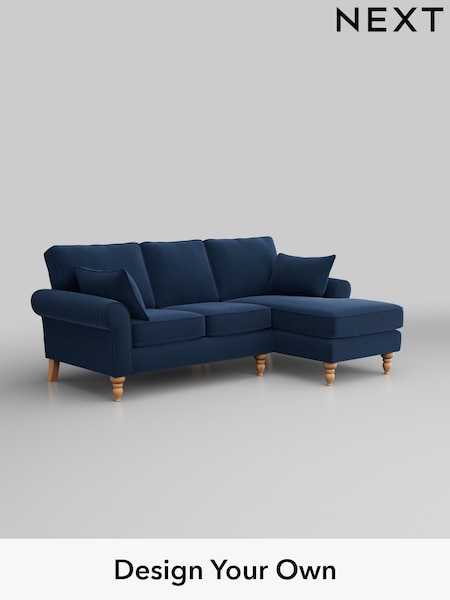 Plush Velvet Easy Clean/Airforce Blue Mallory (W44766) | £1,475