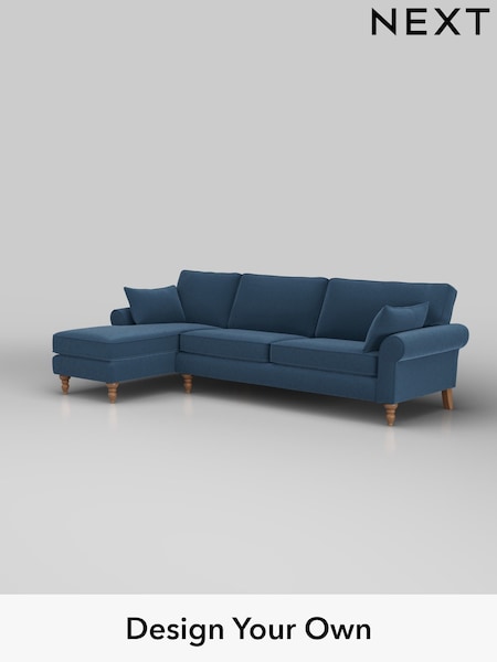 Plush Velvet Easy Clean/Airforce Blue Mallory (W44766) | £1,575