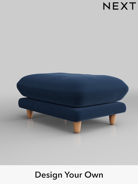 Plush Velvet Easy Clean/Airforce Blue Odella (W44768) | £425