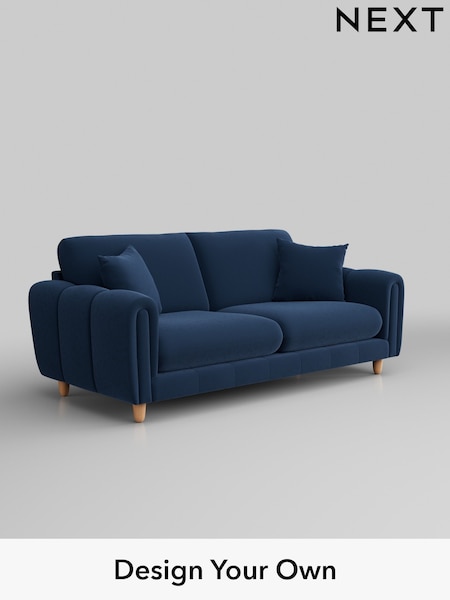 Plush Velvet Easy Clean/Airforce Blue Odella (W44768) | £1,375