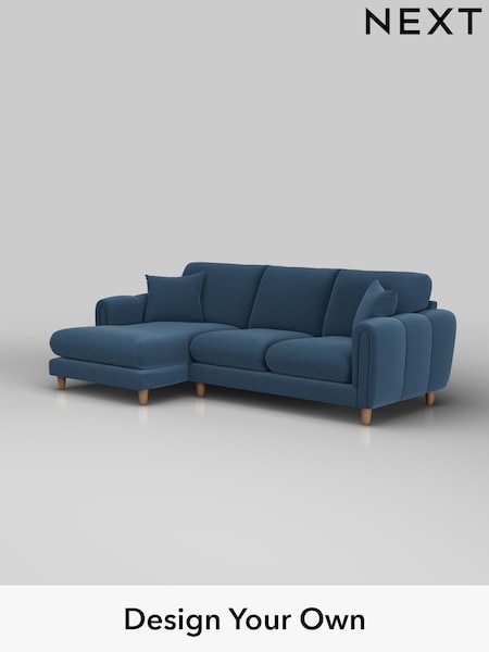 Plush Velvet Easy Clean/Airforce Blue Odella (W44768) | £1,950