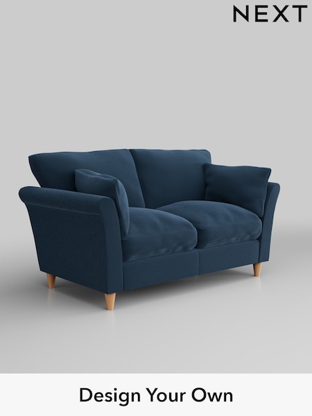 Plush Velvet Easy Clean/Airforce Blue Hartley Relaxed Sit (W44769) | £1,075