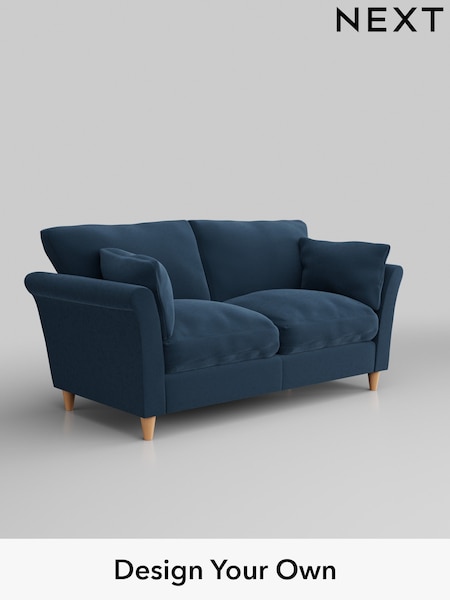Plush Velvet Easy Clean/Airforce Blue Hartley Relaxed Sit (W44769) | £1,175