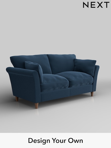 Plush Velvet Easy Clean/Airforce Blue Hartley Relaxed Sit (W44769) | £1,175