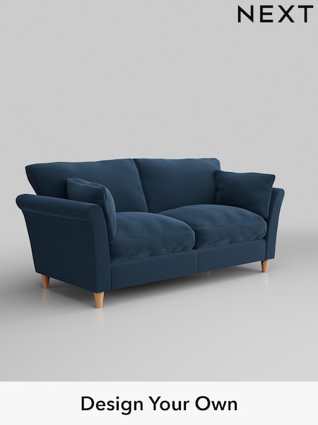 Plush Velvet Easy Clean/Airforce Blue Hartley Relaxed Sit (W44769) | £1,275