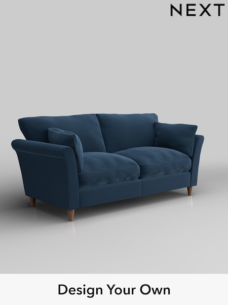 Plush Velvet Easy Clean/Airforce Blue Hartley Relaxed Sit (W44769) | £1,275