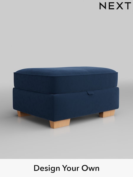 Plush Velvet Easy Clean/Airforce Blue Hayden Highback (W44770) | £499