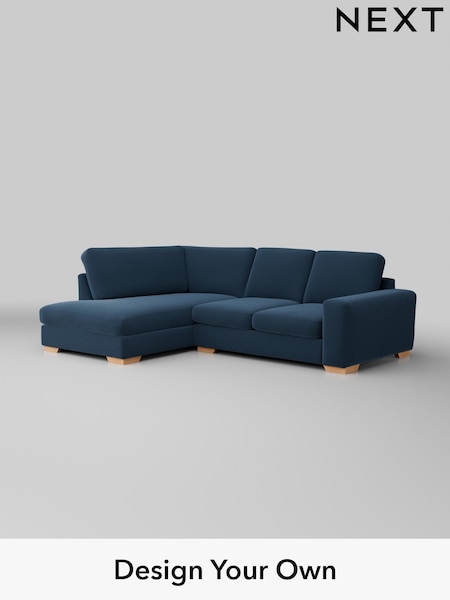 Plush Velvet Easy Clean/Airforce Blue Houghton Deep Sit (W44771) | £2,099