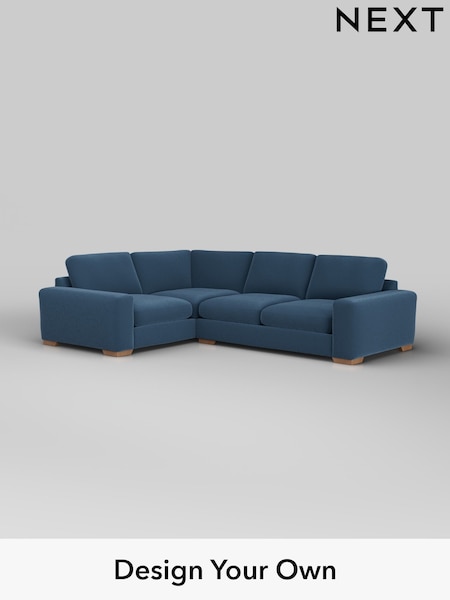 Plush Velvet Easy Clean/Airforce Blue Houghton Deep Sit (W44771) | £2,575