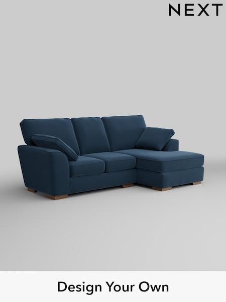 Plush Velvet Easy Clean/Airforce Blue Stamford (W44773) | £1,699
