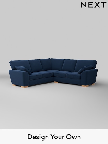 Plush Velvet Easy Clean/Airforce Blue Stamford (W44773) | £2,350