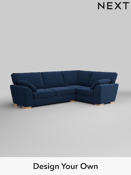 Plush Velvet Easy Clean/Airforce Blue Stamford (W44773) | £2,075