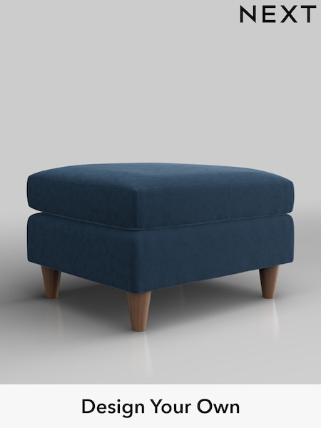 Plush Velvet Easy Clean/Airforce Blue Elliot Highback (W44774) | £350