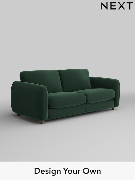 Plush Velvet Easy Clean/Bottle Green Aiden (W44778) | £1,225