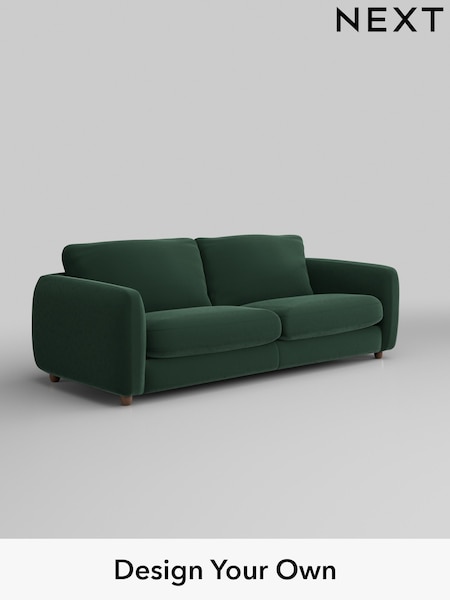 Plush Velvet Easy Clean/Bottle Green Aiden (W44778) | £1,325