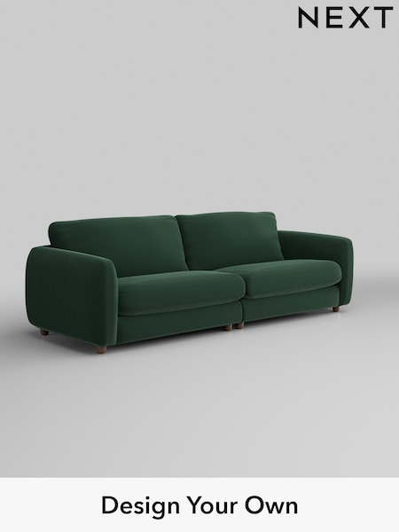 Plush Velvet Easy Clean/Bottle Green Aiden (W44778) | £1,425