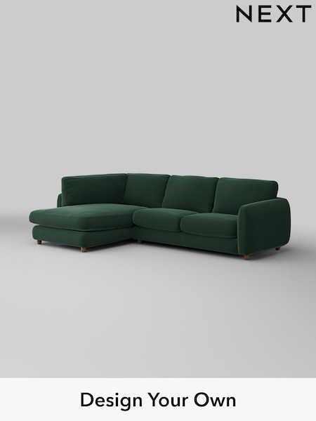 Plush Velvet Easy Clean/Bottle Green Aiden (W44778) | £1,825