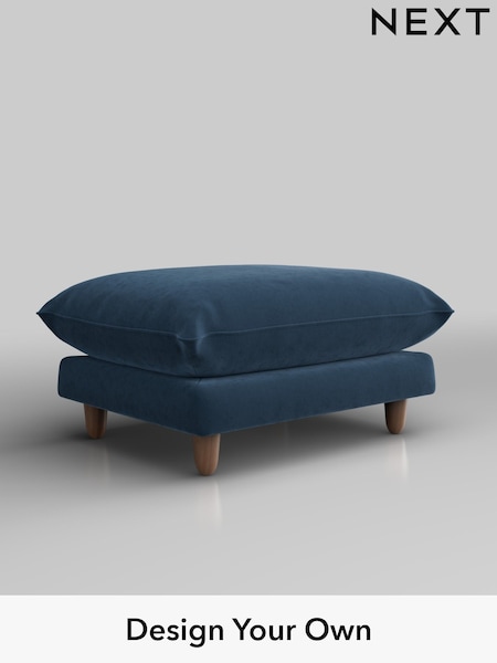 Plush Velvet Easy Clean/Airforce Blue Noa Deep Relaxed Sit (W44779) | £525