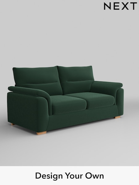 Plush Velvet Easy Clean/Bottle Green Hayden Highback (W44780) | £1,225