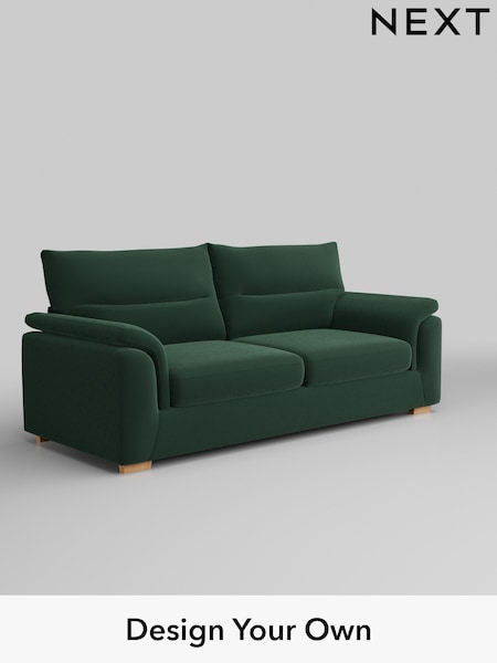 Plush Velvet Easy Clean/Bottle Green Hayden Highback (W44780) | £1,325