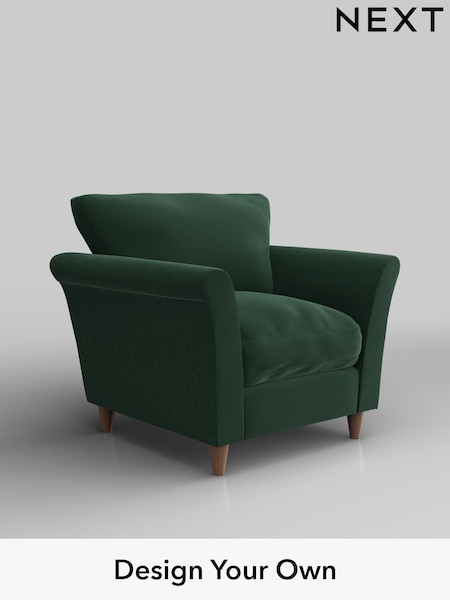 Plush Velvet Easy Clean/Bottle Green Hartley Relaxed Sit (W44781) | £825