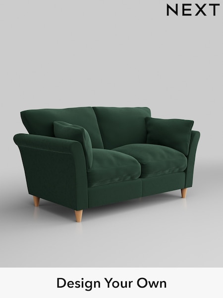 Plush Velvet Easy Clean/Bottle Green Hartley Relaxed Sit (W44781) | £1,075