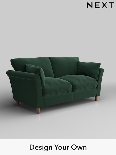 Plush Velvet Easy Clean/Bottle Green Hartley Relaxed Sit (W44781) | £1,175