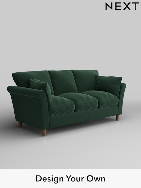 Plush Velvet Easy Clean/Bottle Green Hartley Relaxed Sit (W44781) | £1,275