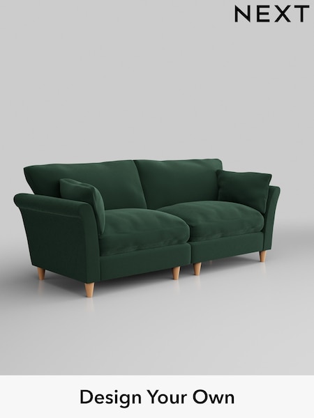 Plush Velvet Easy Clean/Bottle Green Hartley Relaxed Sit (W44781) | £1,375
