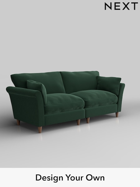 Plush Velvet Easy Clean/Bottle Green Hartley Relaxed Sit (W44781) | £1,375