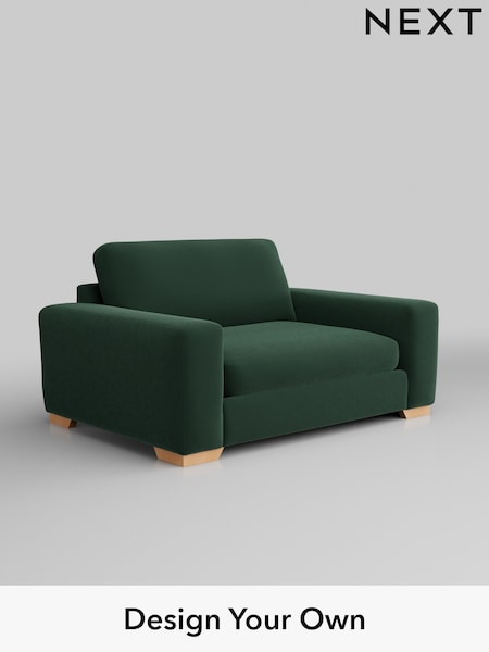 Plush Velvet Easy Clean/Bottle Green Houghton Deep Sit (W44782) | £1,175