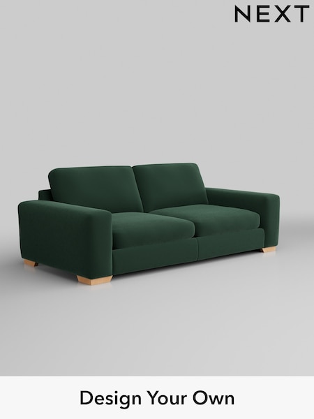 Plush Velvet Easy Clean/Bottle Green Houghton Deep Sit (W44782) | £1,375