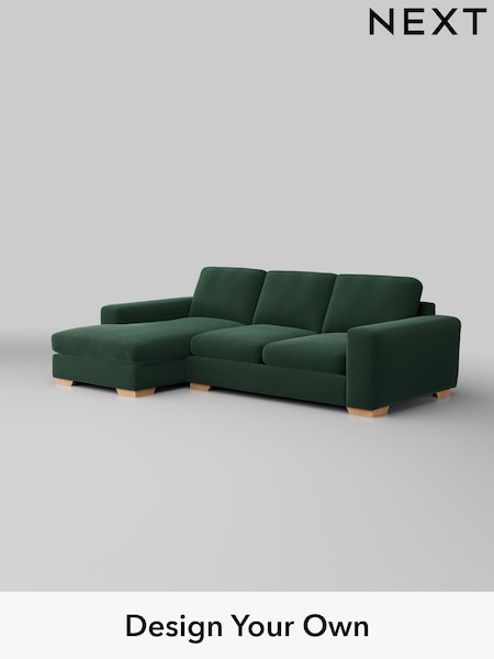 Plush Velvet Easy Clean/Bottle Green Houghton Deep Sit (W44782) | £2,050