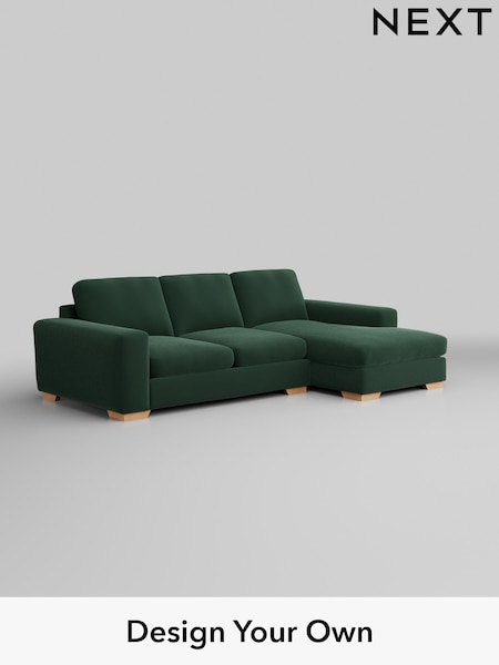 Plush Velvet Easy Clean/Bottle Green Houghton Deep Sit (W44782) | £2,050