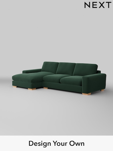Plush Velvet Easy Clean/Bottle Green Houghton Deep Sit (W44782) | £2,250