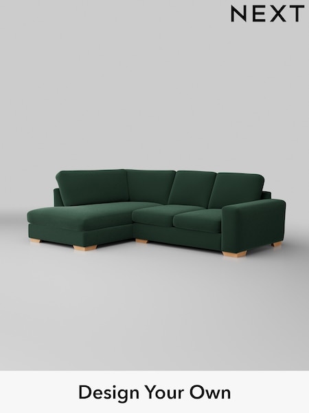 Plush Velvet Easy Clean/Bottle Green Houghton Deep Sit (W44782) | £2,099