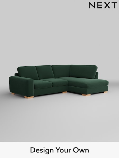 Plush Velvet Easy Clean/Bottle Green Houghton Deep Sit (W44782) | £2,099