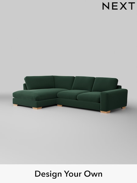 Plush Velvet Easy Clean/Bottle Green Houghton Deep Sit (W44782) | £2,199