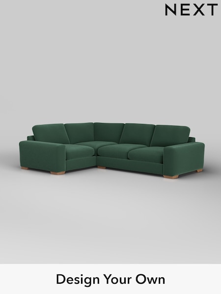 Plush Velvet Easy Clean/Bottle Green Houghton Deep Sit (W44782) | £2,575