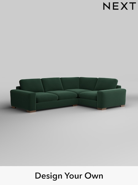 Plush Velvet Easy Clean/Bottle Green Houghton Deep Sit (W44782) | £2,575