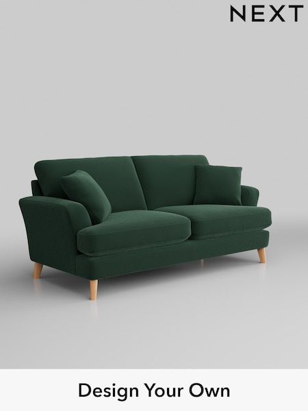 Plush Velvet Easy Clean/Bottle Green Conway Relaxed Sit (W44783) | £1,350