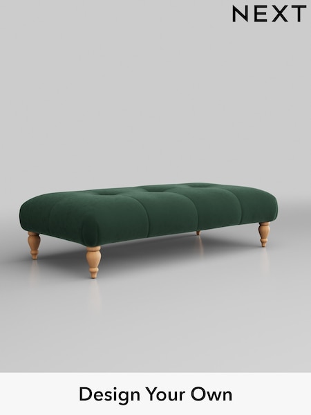Plush Velvet Easy Clean/Bottle Green Erin Buttoned Back Deep Sit (W44784) | £499