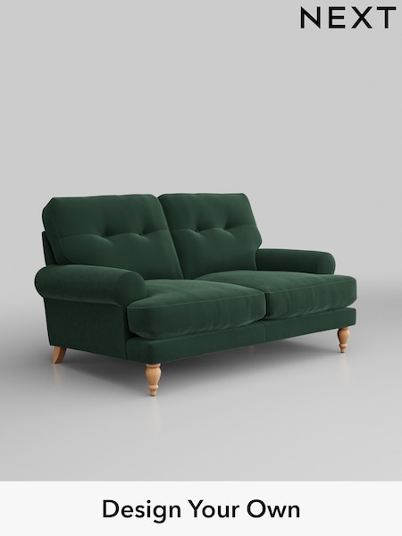 Plush Velvet Easy Clean/Bottle Green Erin Buttoned Back Deep Sit (W44784) | £1,175