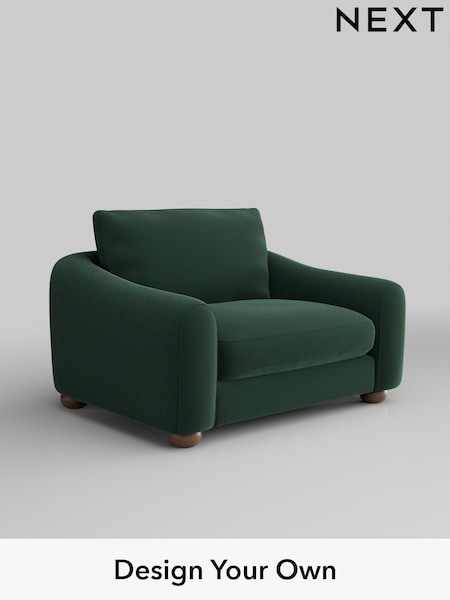 Plush Velvet Easy Clean/Bottle Green Arches (W44786) | £925
