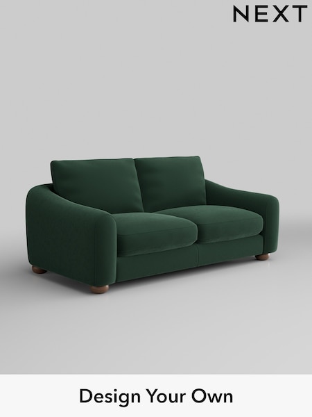 Plush Velvet Easy Clean/Bottle Green Arches (W44786) | £1,225