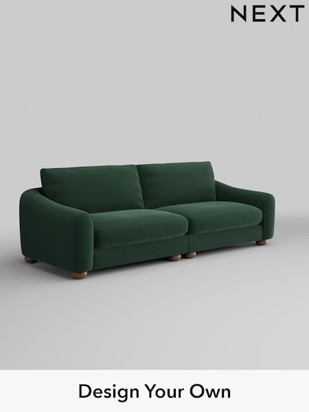 Plush Velvet Easy Clean/Bottle Green Arches (W44786) | £1,425