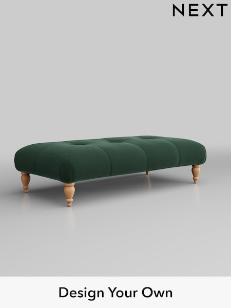 Plush Velvet Easy Clean/Bottle Green Erin Buttoned Back Deep Relaxed Sit (W44787) | £499