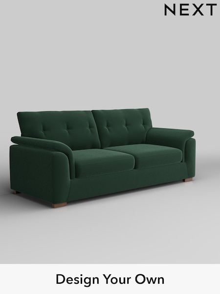 Plush Velvet Easy Clean/Bottle Green Hayden Buttoned Back (W44788) | £1,325
