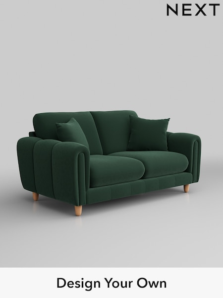 Plush Velvet Easy Clean/Bottle Green Odella (W44790) | £1,275
